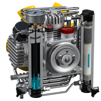 Atemluftkompressor ICON LSE 100 l/min E-Motor 230V 300bar 50Hz (MCH6) Automatische Entwässerung