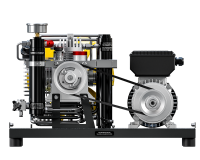 Breathing air compressor MINI COMPACT 100 l/min E-motor 230V 300bar 50Hz (MCH6 COMPACT) Autodrain and Autostop