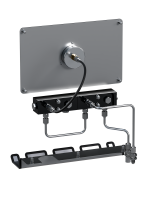 Filling panel with four outlets 300bar for connecting filling hoses with filling connectors